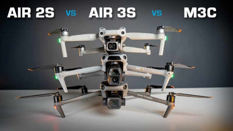COMPARATIF DJI AIR 3S vs AIR 2S vs Mavic 3 Classic (Le résultat est surprenant !)