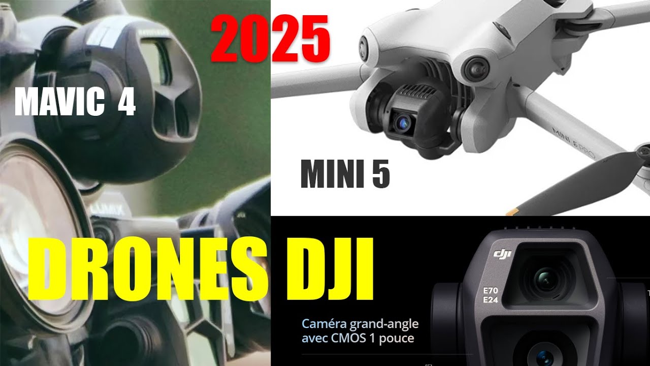 Drones DJI 2025, les modèles présents