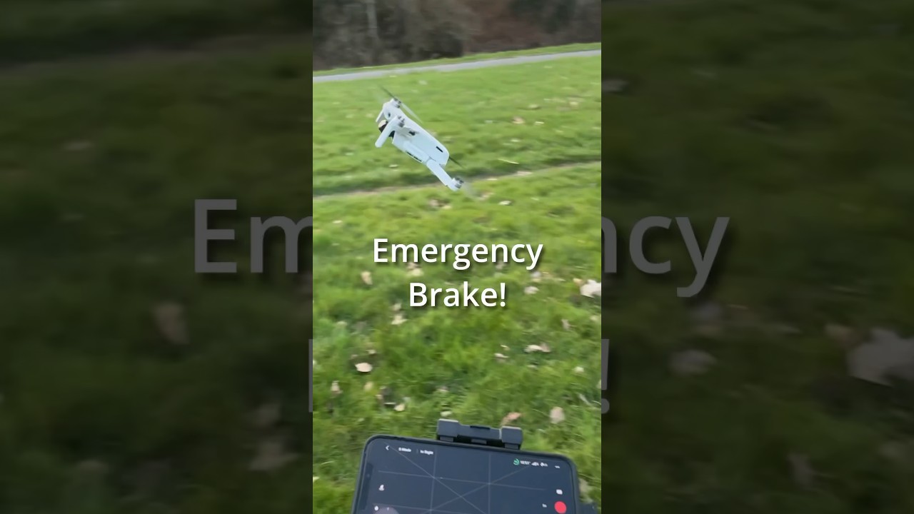 💥Surprising high-speed brake: DJI Mini 2! #dji #drone #shorts
