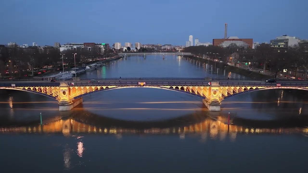 Pont de Gennevilliers 4K | DJI Mavic 4 Pro Cinematic Drone – Île-de-France